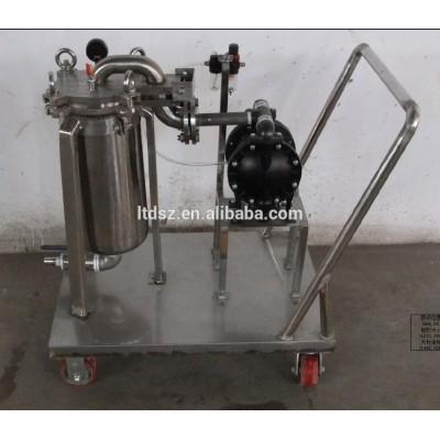 0.25m2 industrial liquid filtration machine coating bag filter