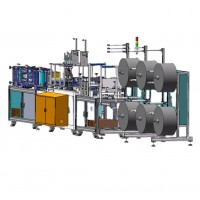 Fully Automatic N95 Fold Type Face Mask Making Machine KN95 Face Mask Production Line In Stock